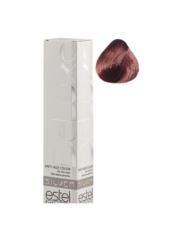 Крем-фарба для волосся De Luxe Silver №6/54 - темно-русявий червоно-мідний (60 мл) | 3750994