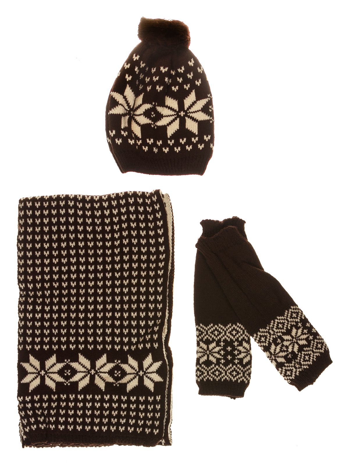 Комплект: шапка, шарф і мітенки | 3735721