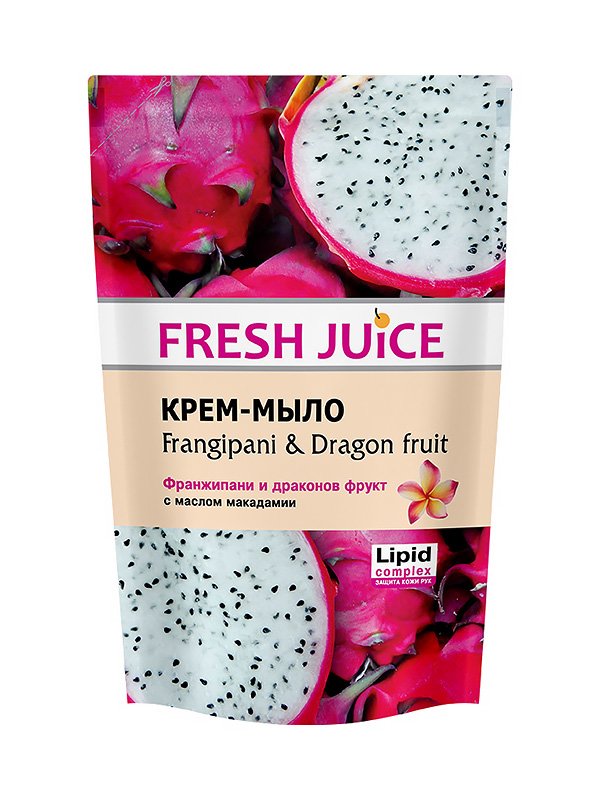 Крем-мыло Frangipani & Dragon Fruit (460 мл) — дой-пак | 3746634