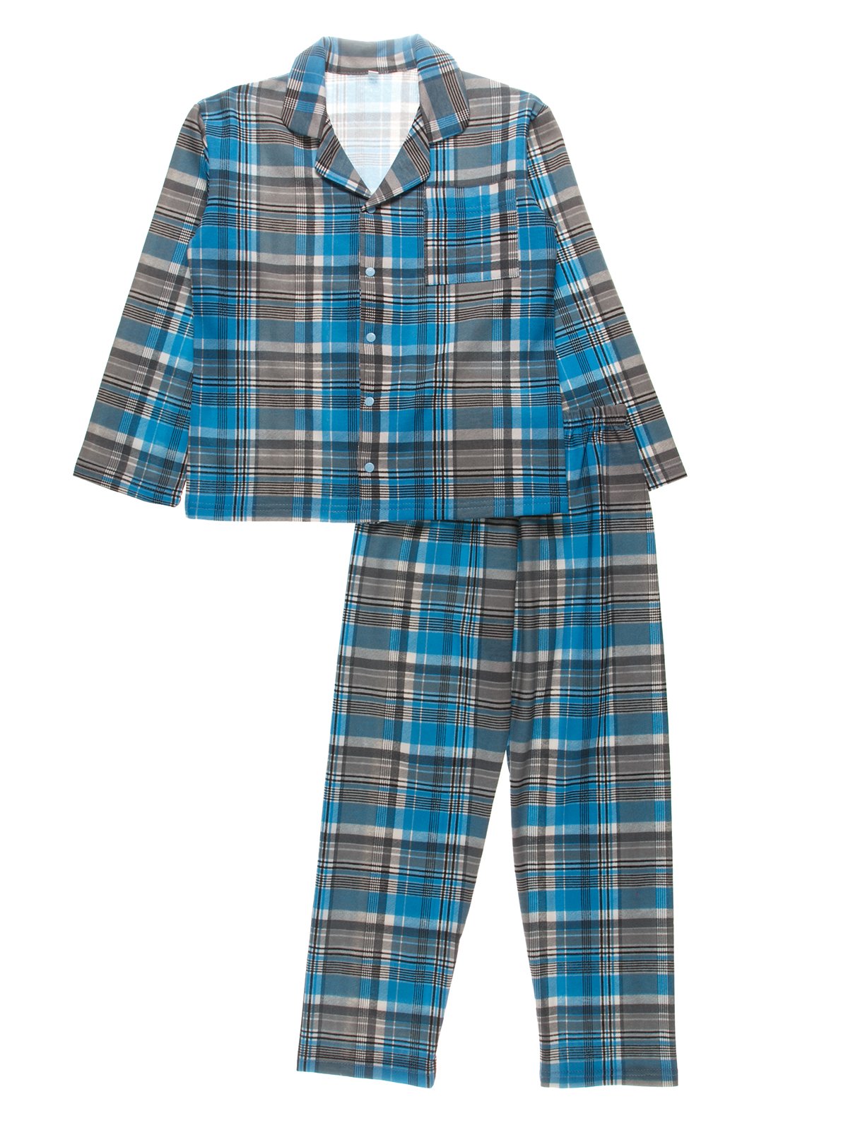 Пижама с начесом: кофта и брюки | 3774305