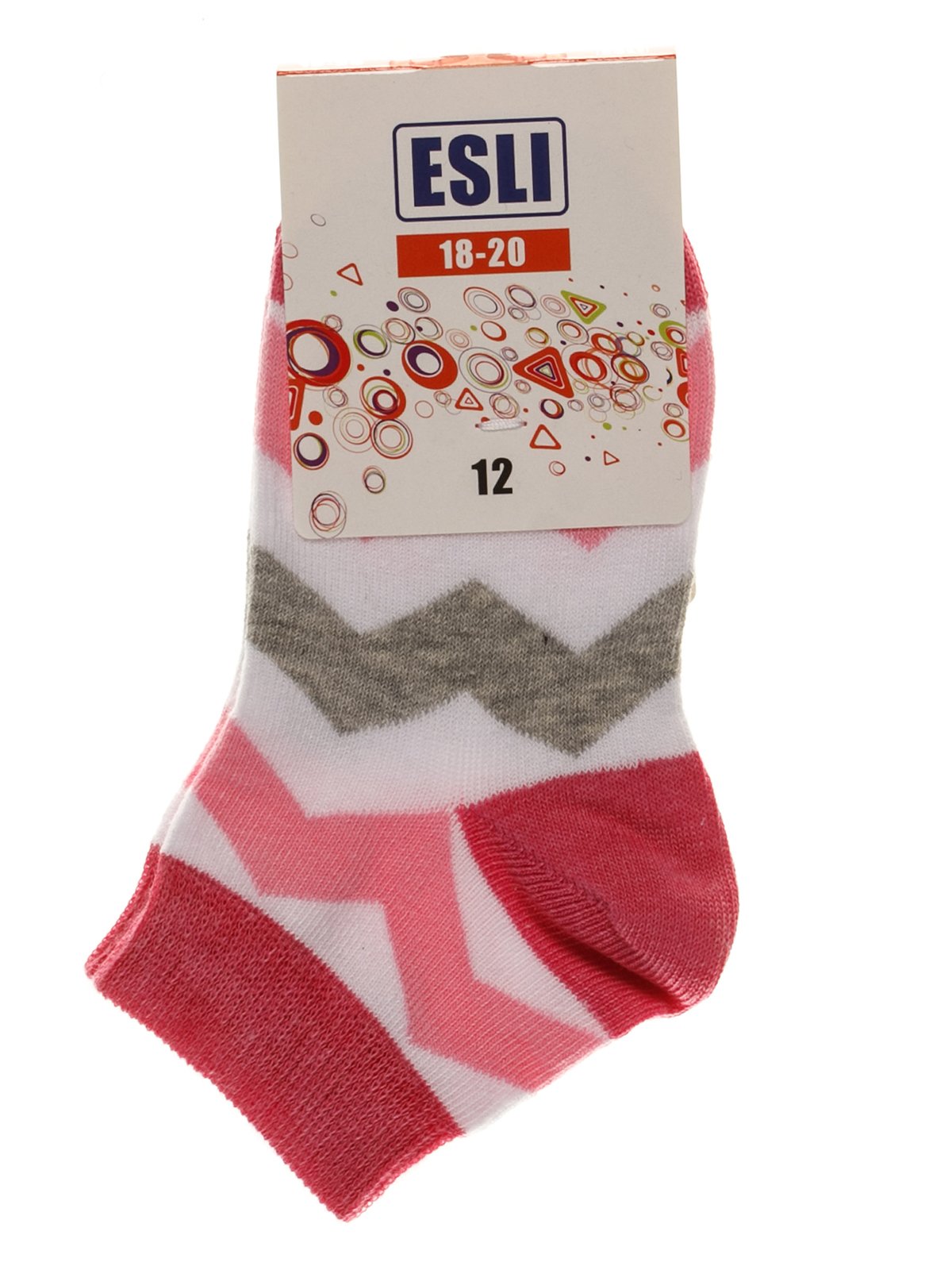 Шкарпетки біло-рожеві | 3750378