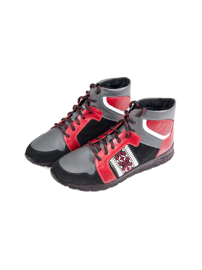 Кросівки червоно-чорні | 3801749
