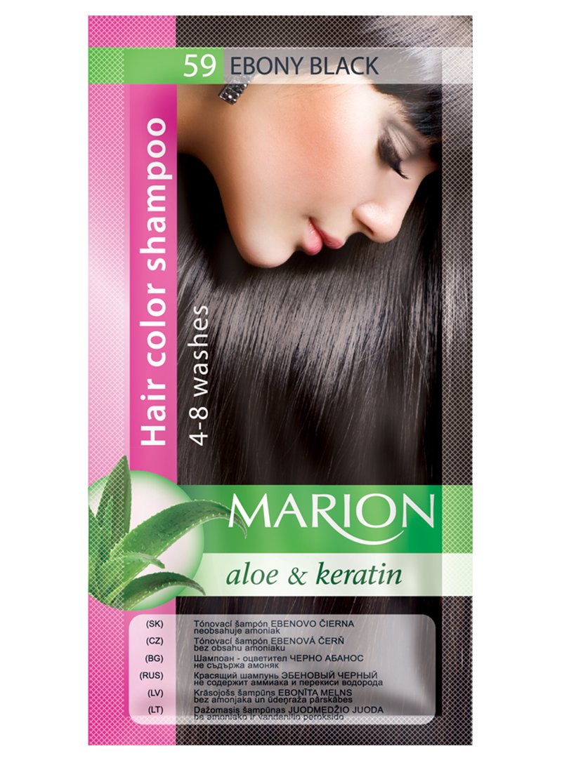 Оттеночный шампунь Marion Color №59 - черное дерево (40 мл) | 3809499