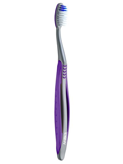 Зубна щітка м'яка акупрессурна з щетиною Konex® - фіолетова | 3839536