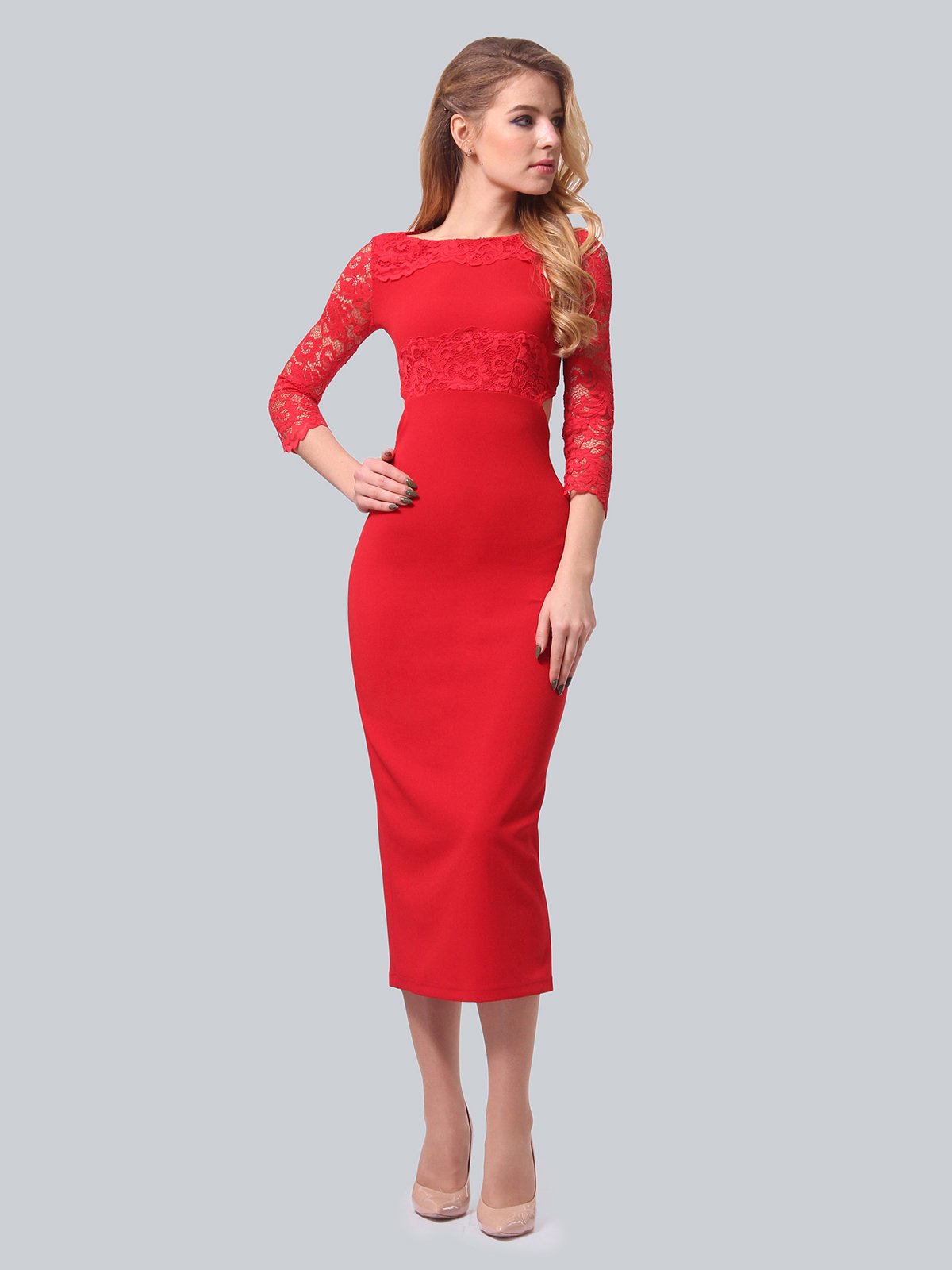 Платье красное | 3879712