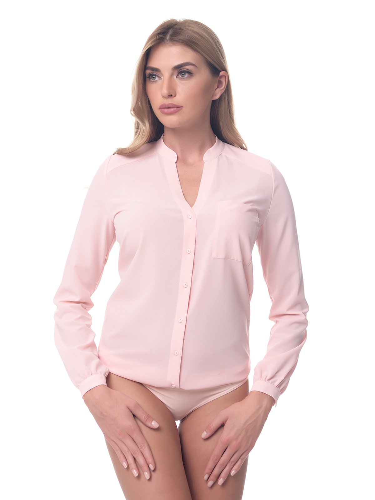 Блуза-боди розовая | 3880156