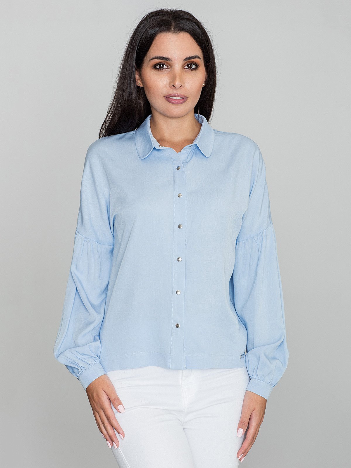 Голубая рубашка Zara
