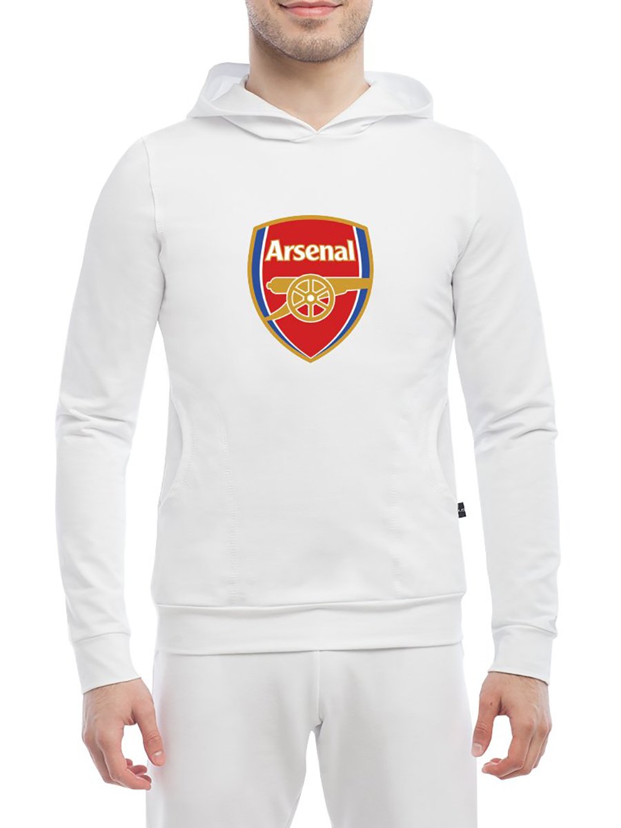 Худі біла з принтом Arsenal logo | 3693846