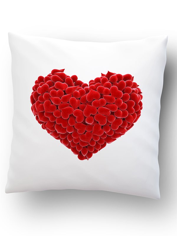 Подушка з яскравим принтом «Любов» (45х45 см) | 3944521