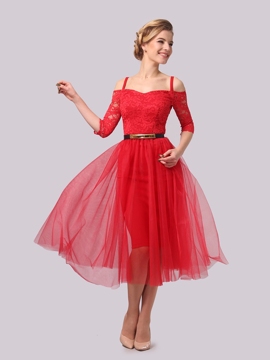Платье красное | 3961198