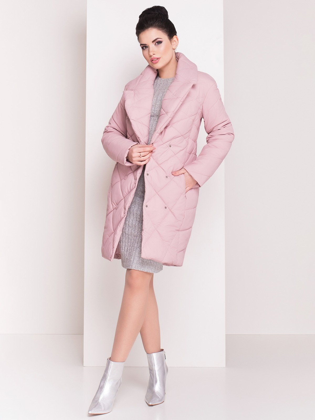 Пальто темно-розовое | 3963535