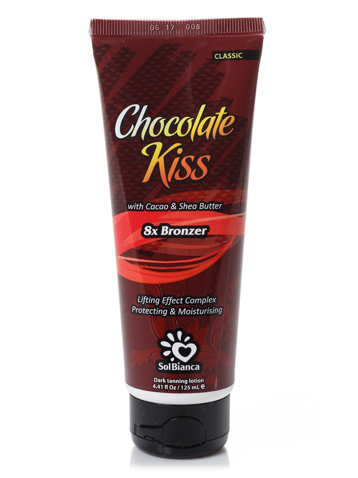 Крем для засмаги в солярії Chocolate Kiss з олією какао, олією Ши і бронзаторами (125 мл) | 3963205