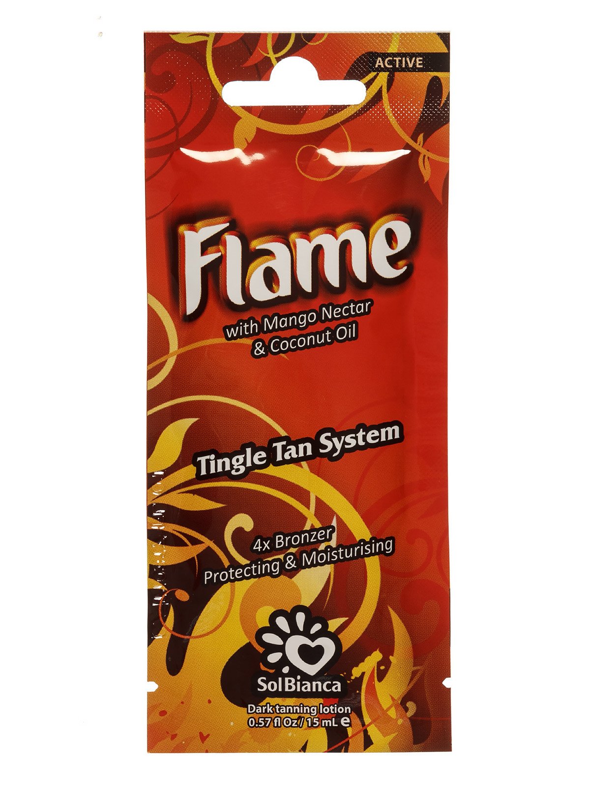Крем для засмаги в солярії Flame з нектаром манго, бронзаторами і Tingle ефектом (15 мл) | 3963194