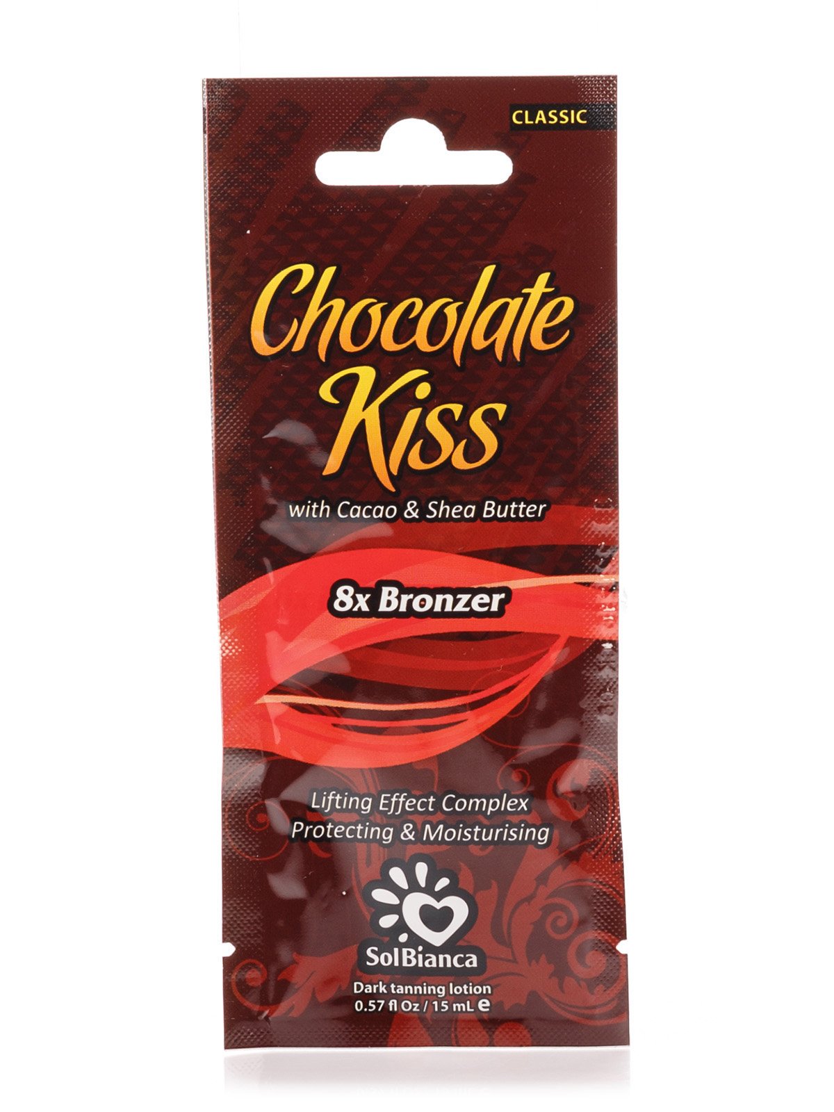 Крем для загара в солярии Chokolate KISS с маслом какао, маслом Ши и бронзаторами (15 мл) | 3963191