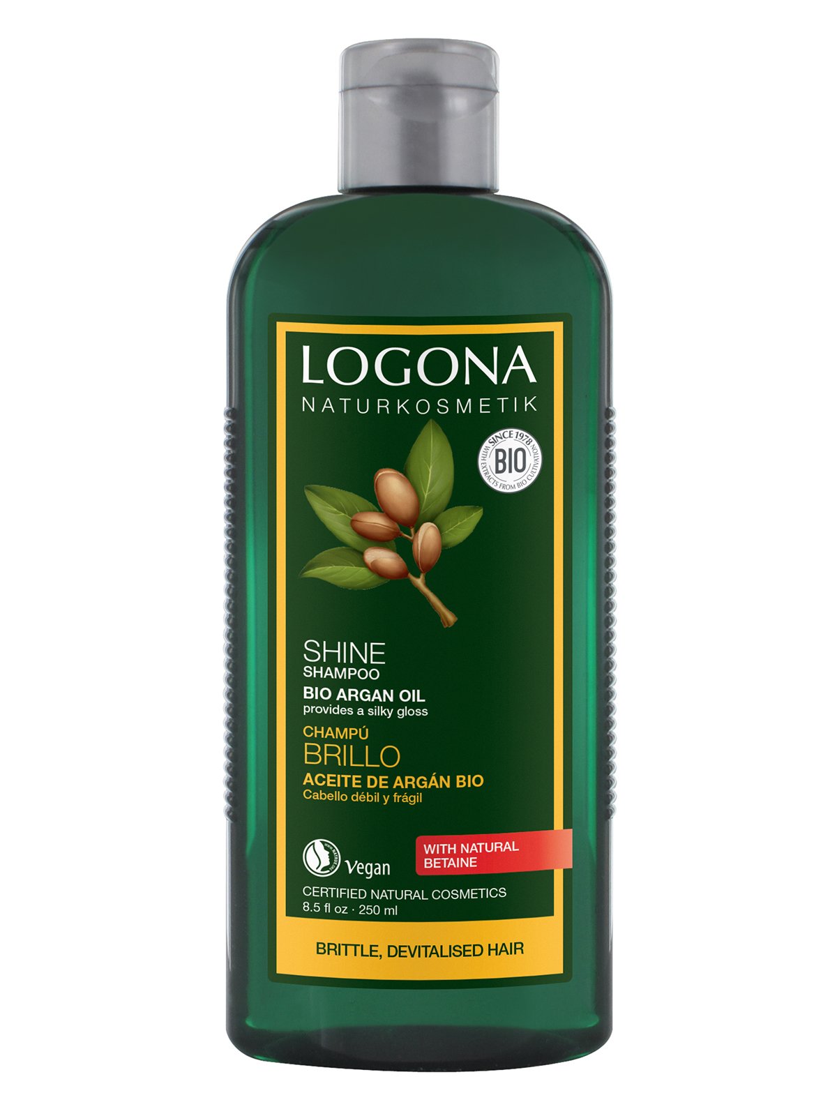 Био-Шампунь «Блеск и восстановление» для поврежденных волос с аргановым маслом (250 мл) | 3967182