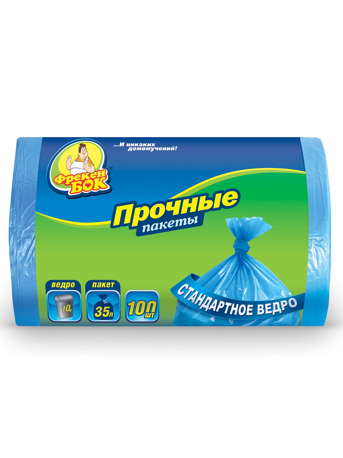 Пакеты для мусора полиэтиленовые (35 л/100 шт.) - синий | 4020900