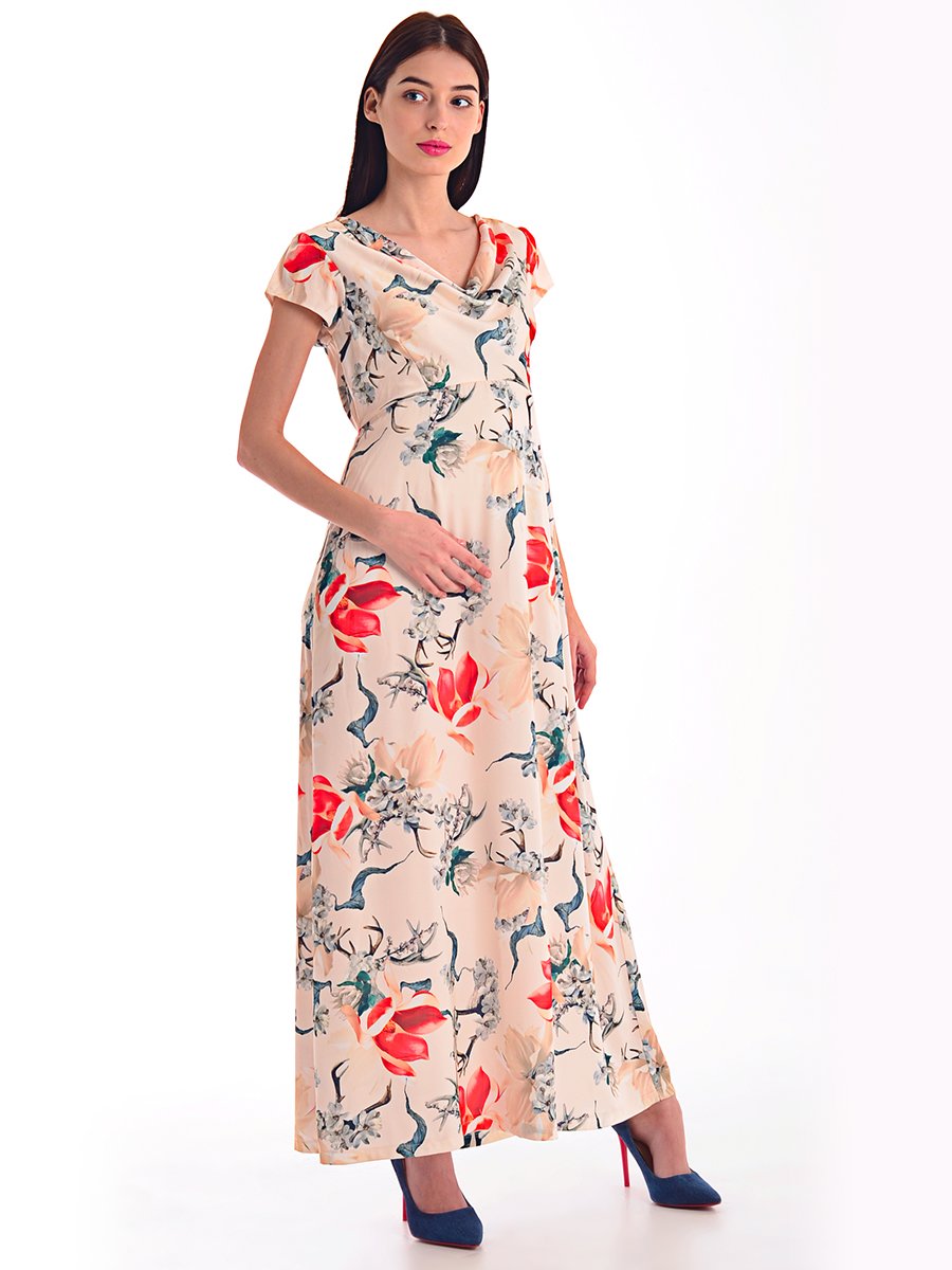 Платье в цветочный принт | 4031641