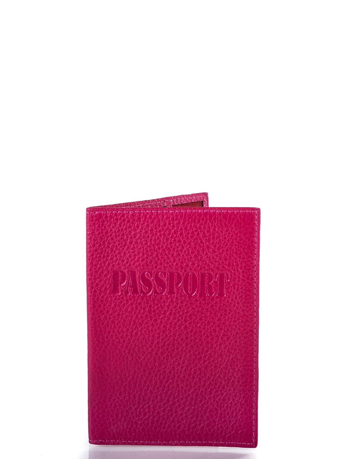 Обкладинка для паспорта малинового кольору | 4033359