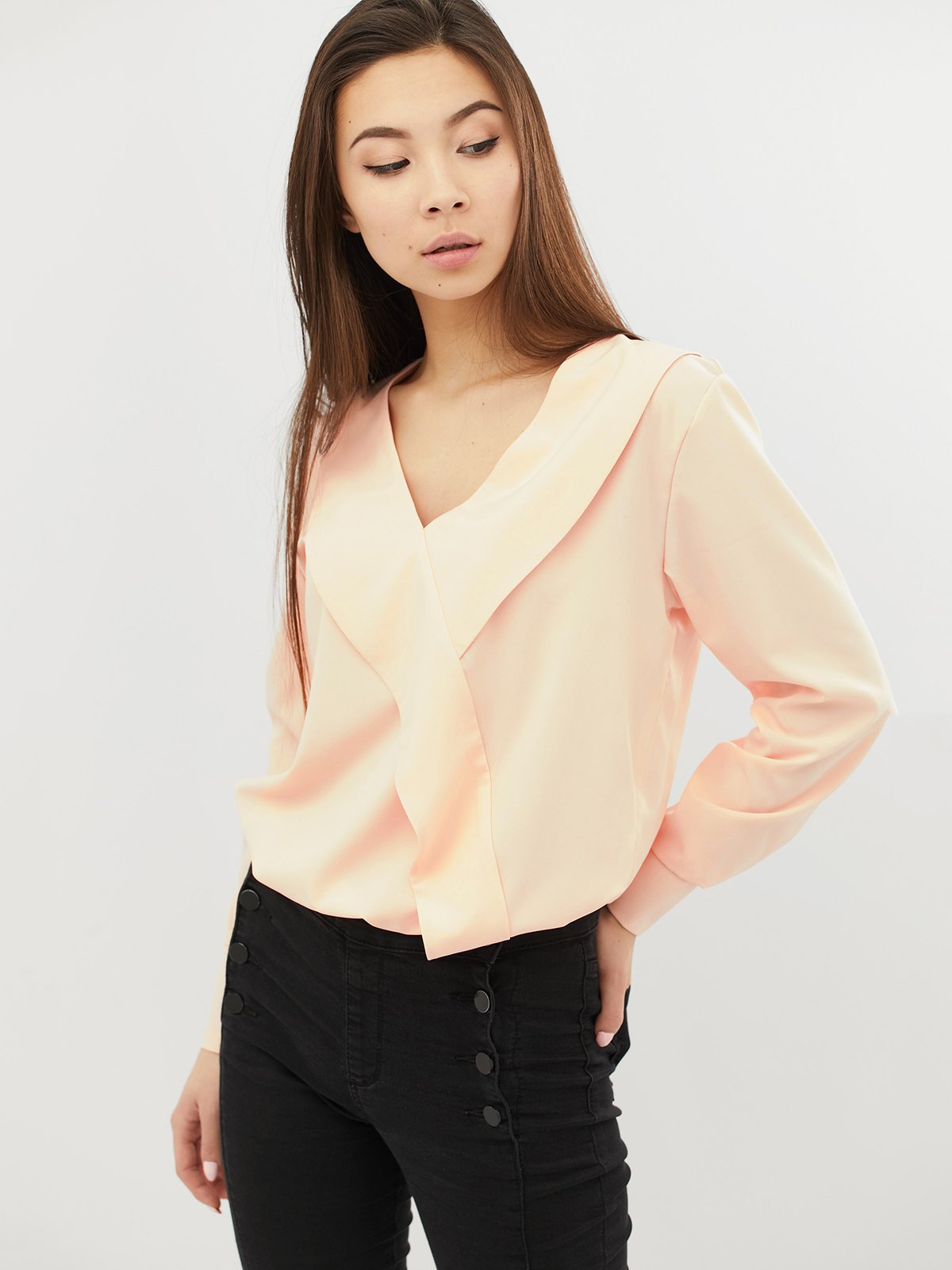 Блуза персикового кольору | 4071528