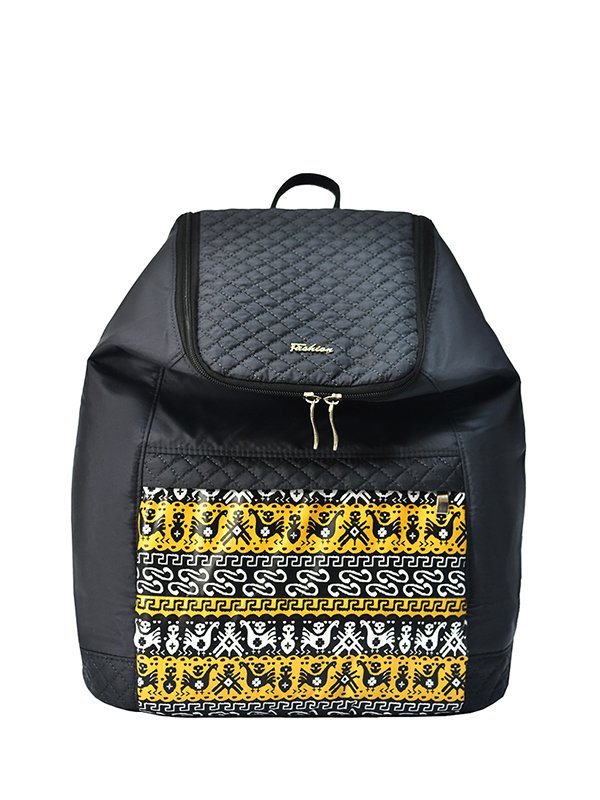 Рюкзак черный с орнаментом | 4021871