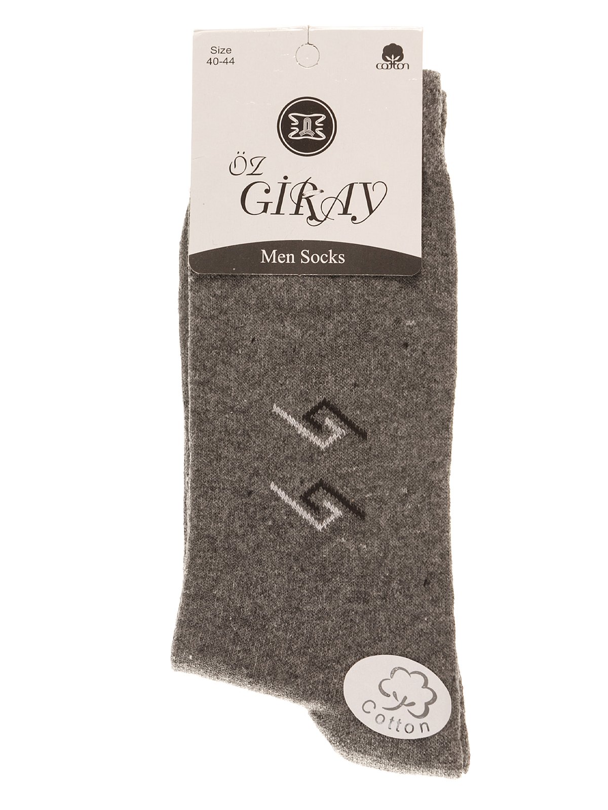 Шкарпетки темно-сірі з малюнком | 4079470