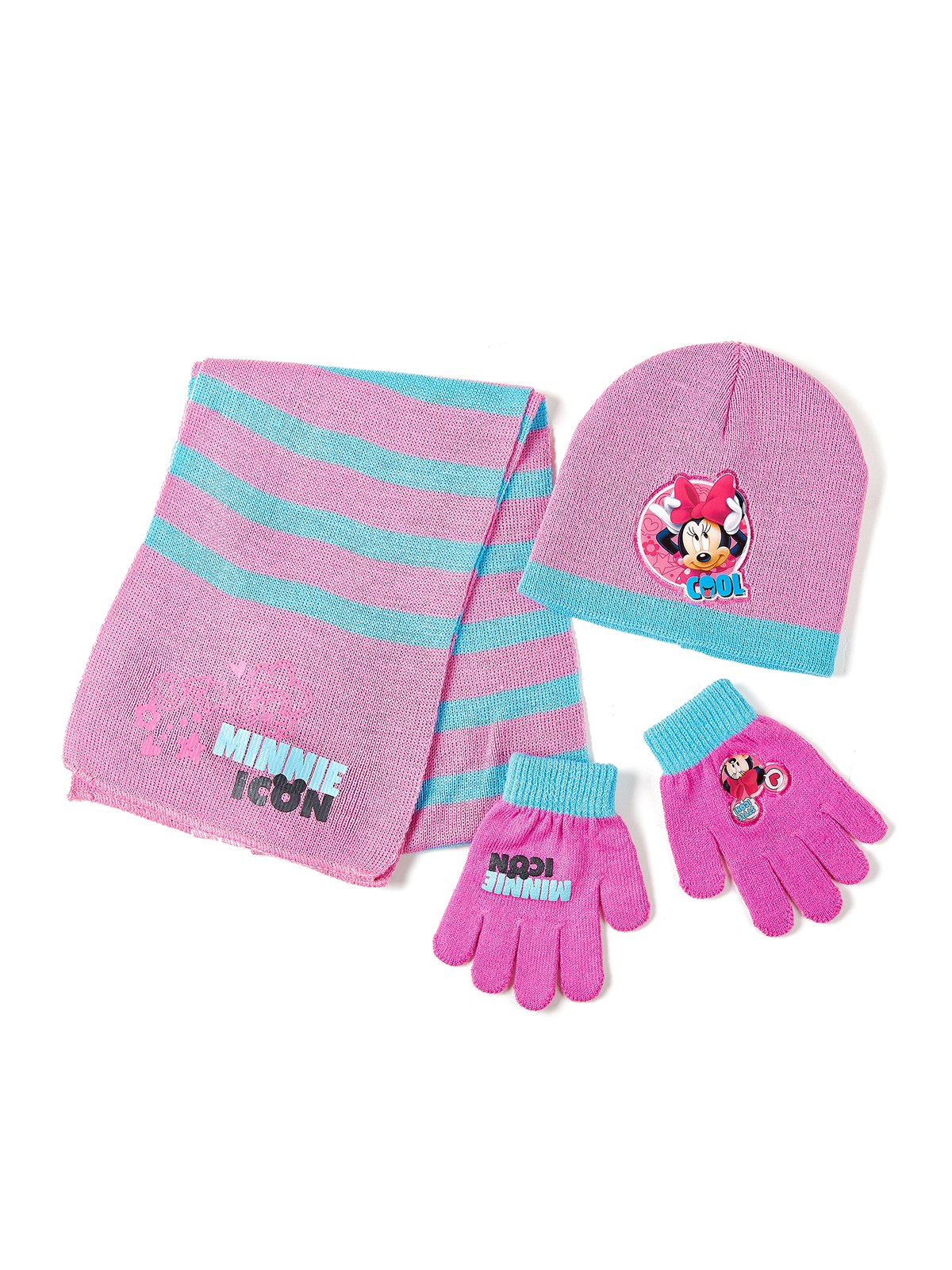 Комплект «Мінні Маус»: шапка, шарф і рукавички | 4092987