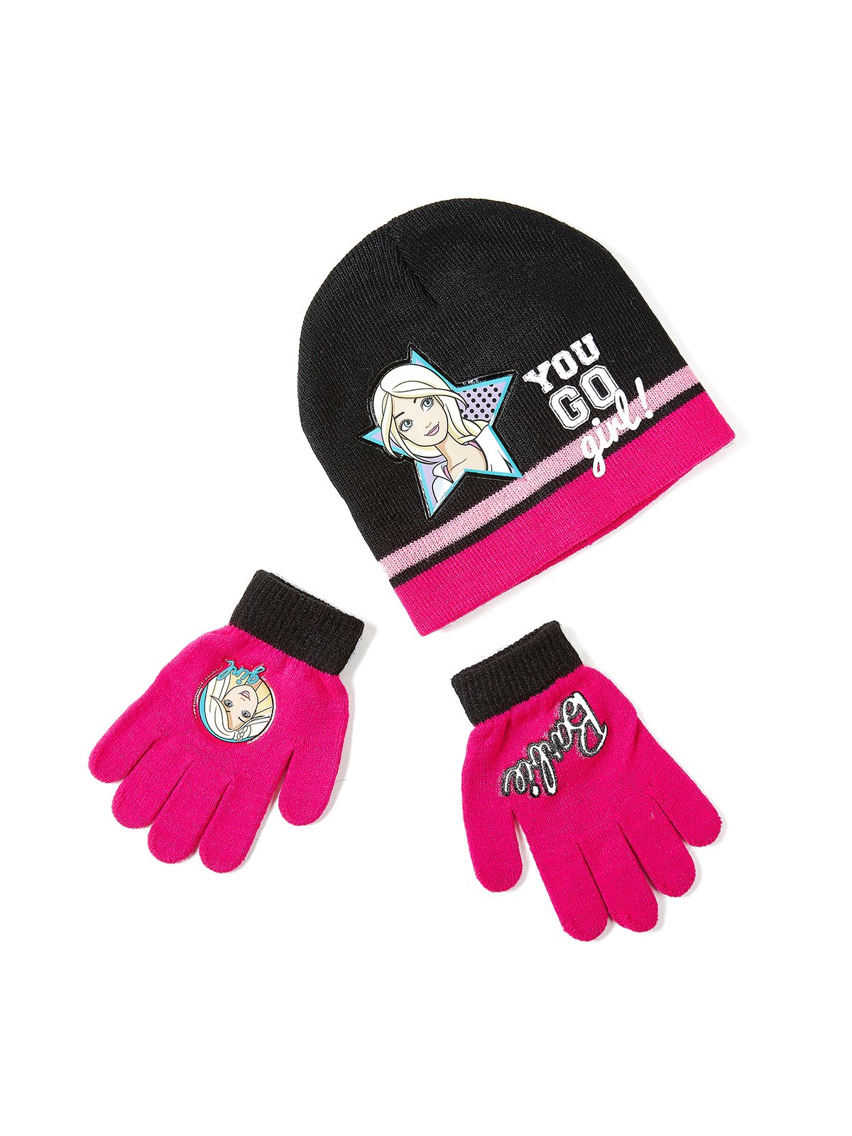 Комплект «Барби»: шапка и перчатки | 4093067