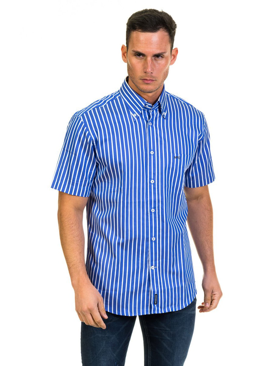 Рубашка синяя в полоску | 4105575