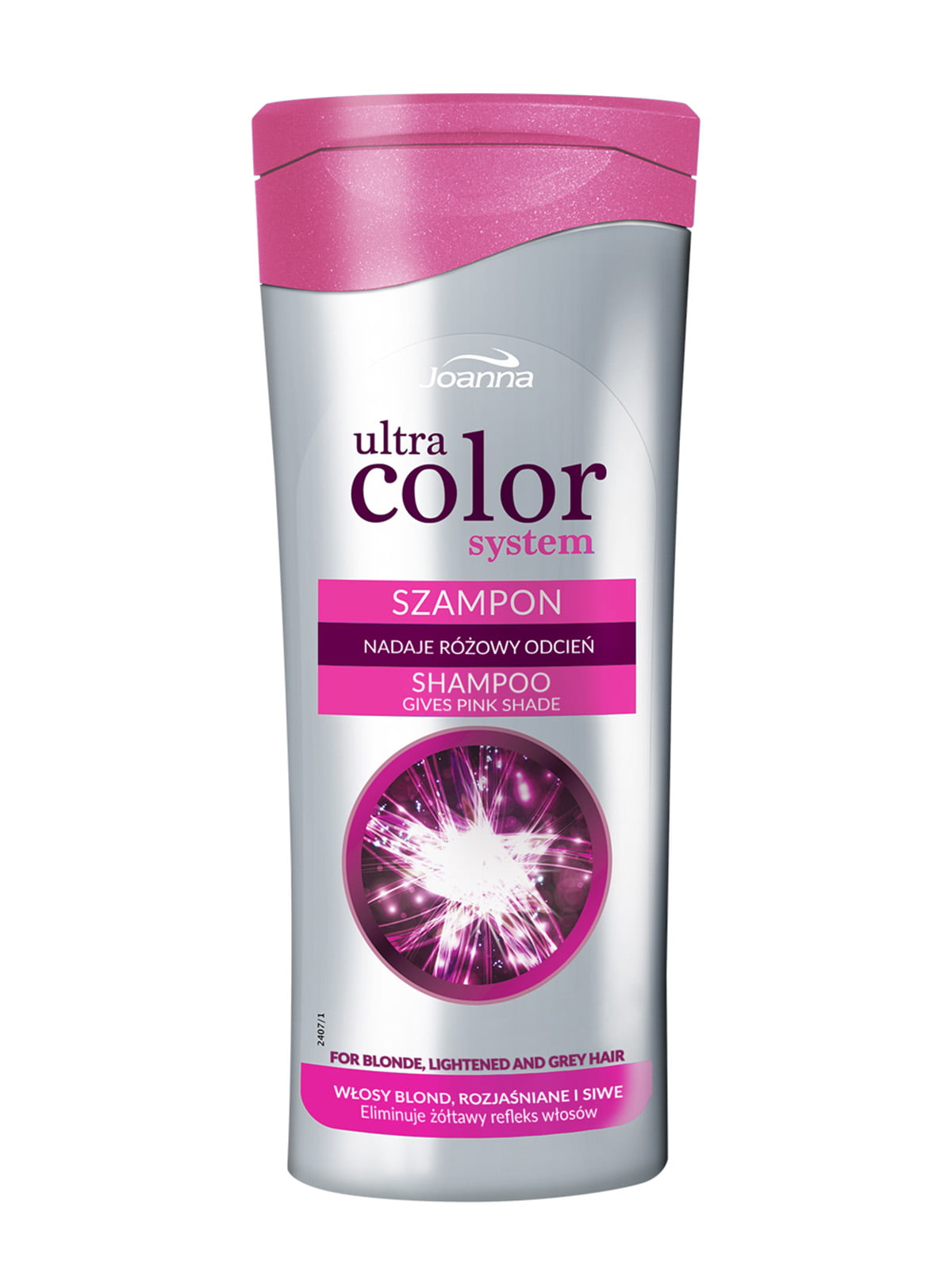 Шампунь для освітленого і сивого волосся - Рожевий (200 мл) | 4088260