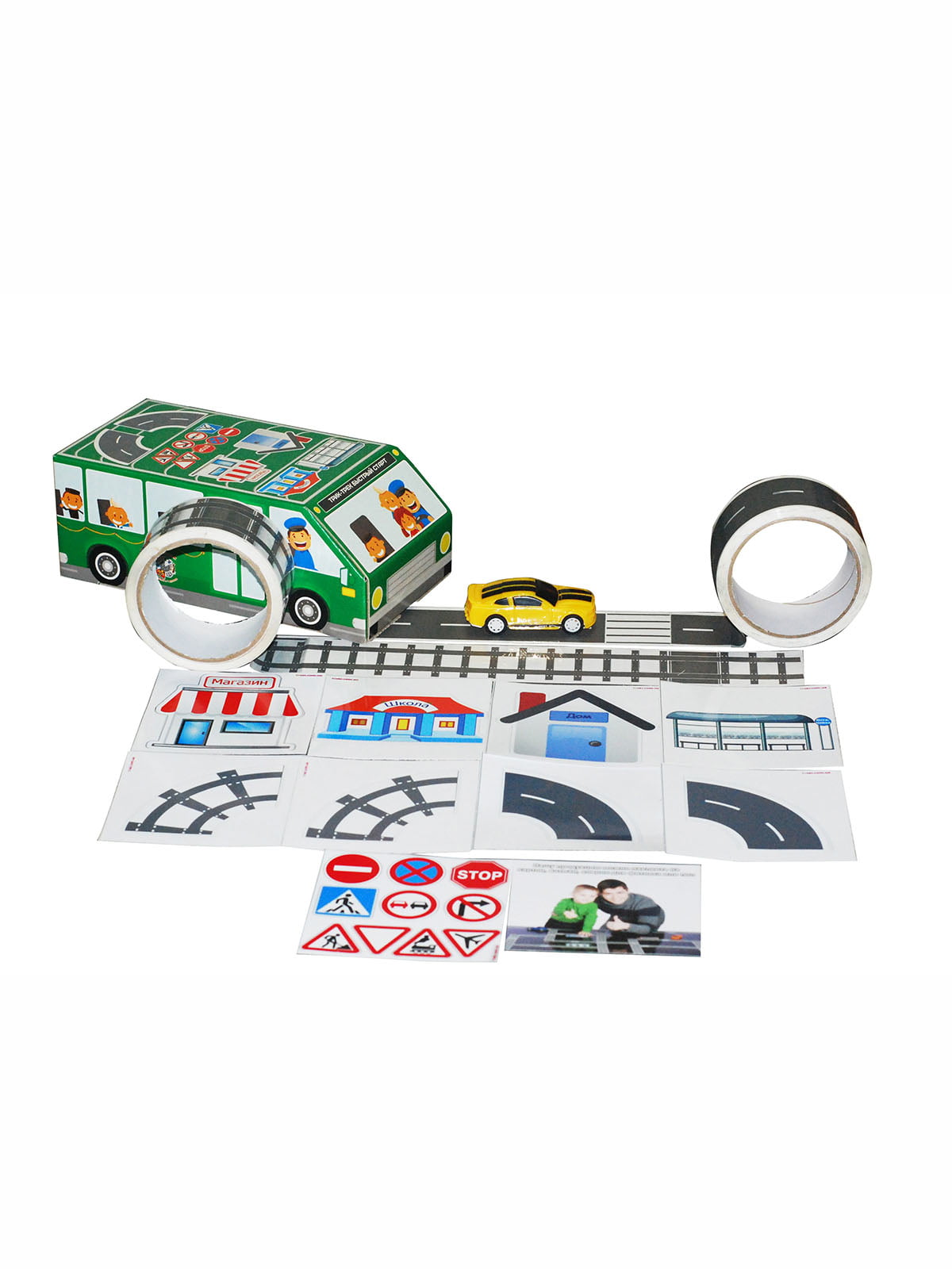 Игровой набор «Зеленый автобус» (руcский язык) | 4128696