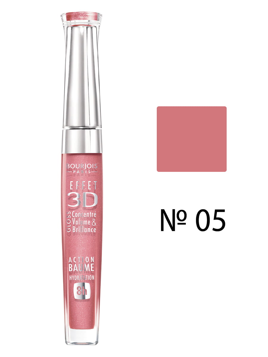 Блиск для губ Effet 3D Balm №05 - бежево-рожевий з мерехтінням (5,7 мл) | 707978