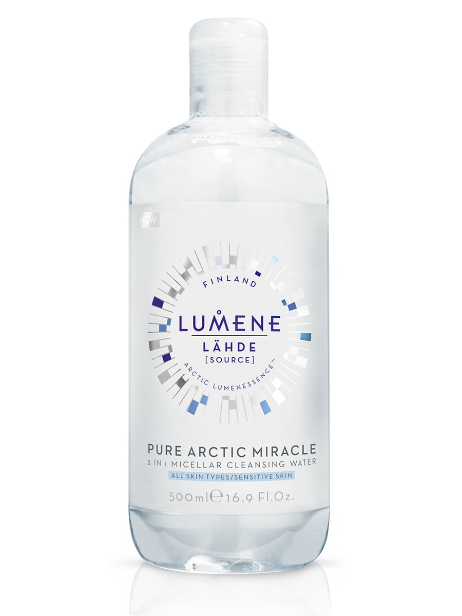 Вода міцелярна для нормальної та чутливої шкіри Lahde Pure Arctic Miracle 3in1 (500 мл) | 3925985