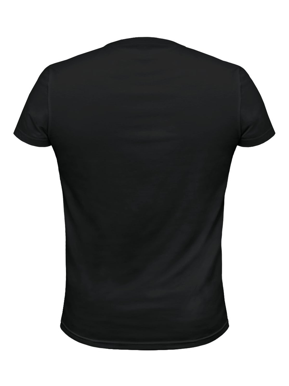 Черная футболка спина