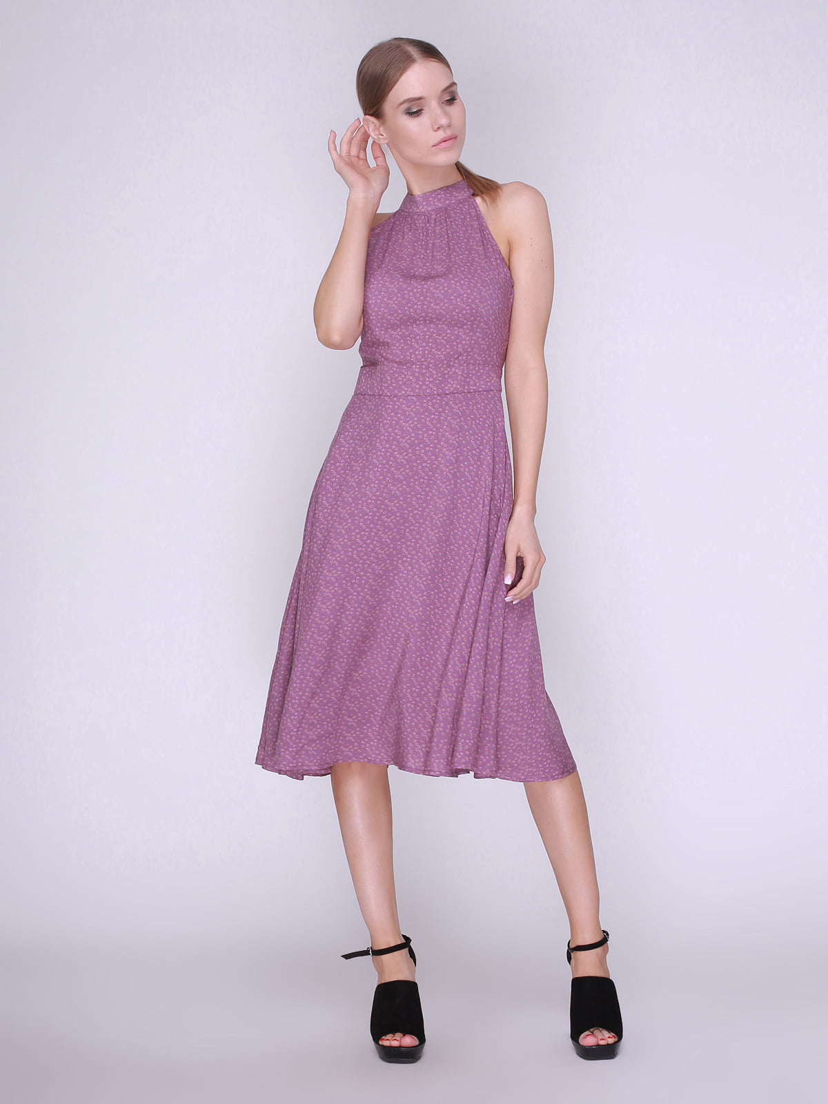 Платье фиолетовое в цветы | 4247110