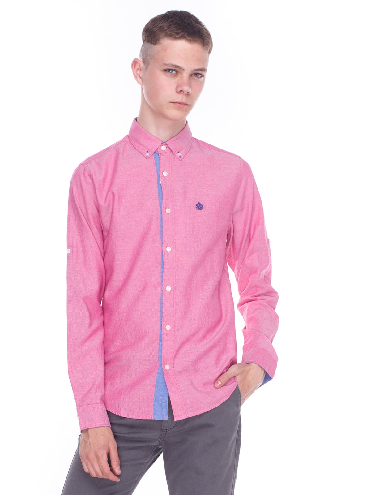Рубашка Спрингфилд розовая мужская