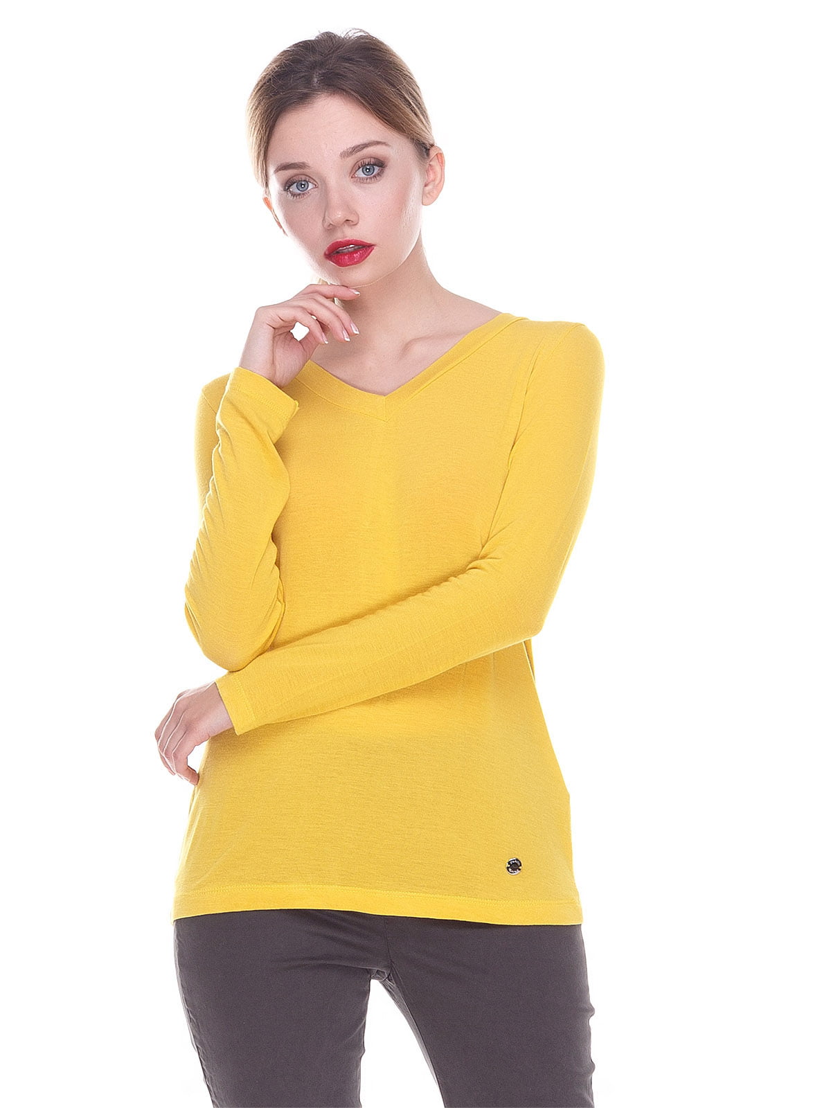 Пуловер жовтий | 4252319