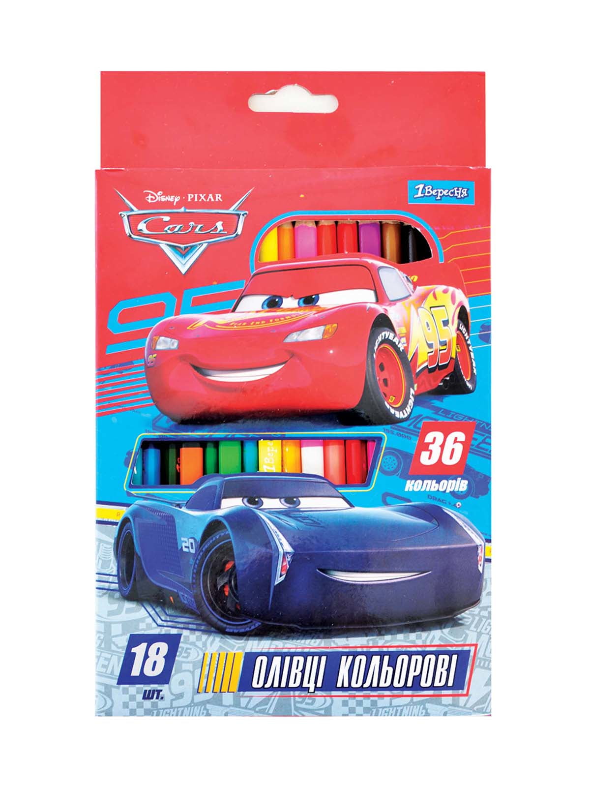 Цветные карандаши Cars (18/36 шт.) | 4352148
