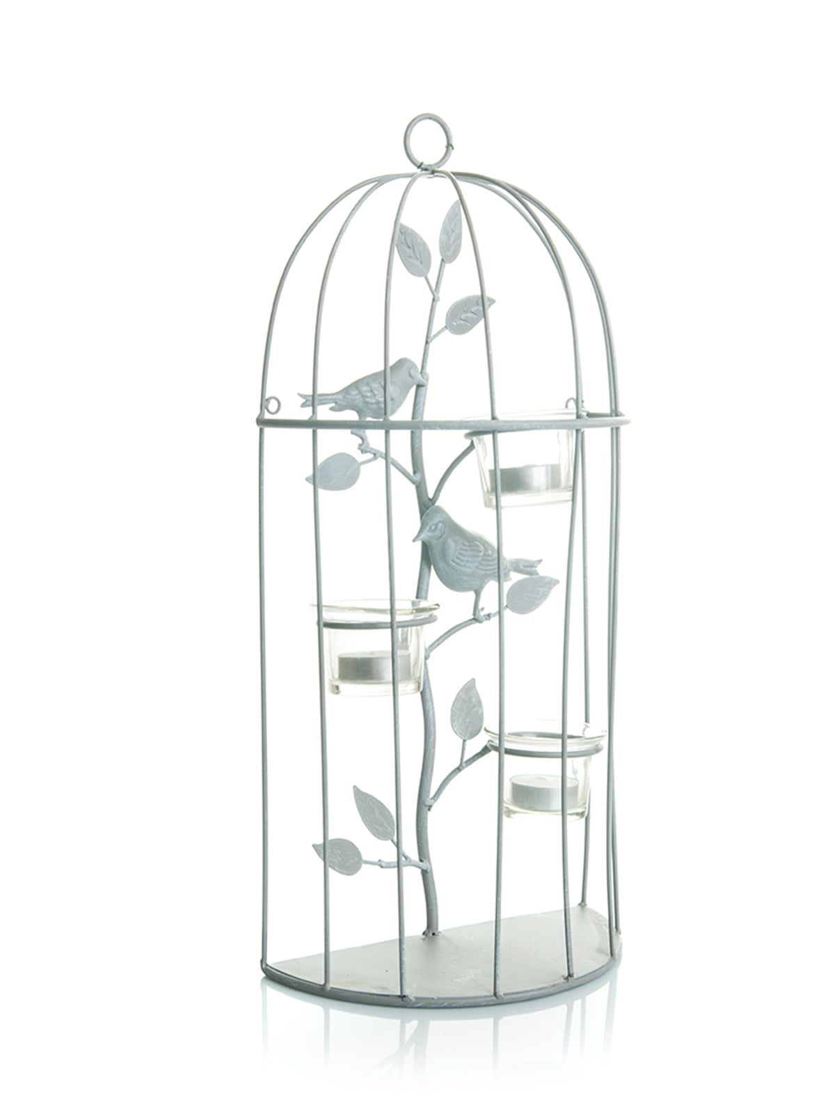 Клітка-свічник з пташками (50 см) | 4391638