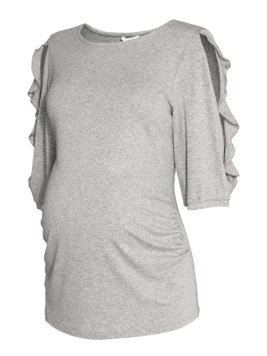Блуза сіра для вагітних | 4406401
