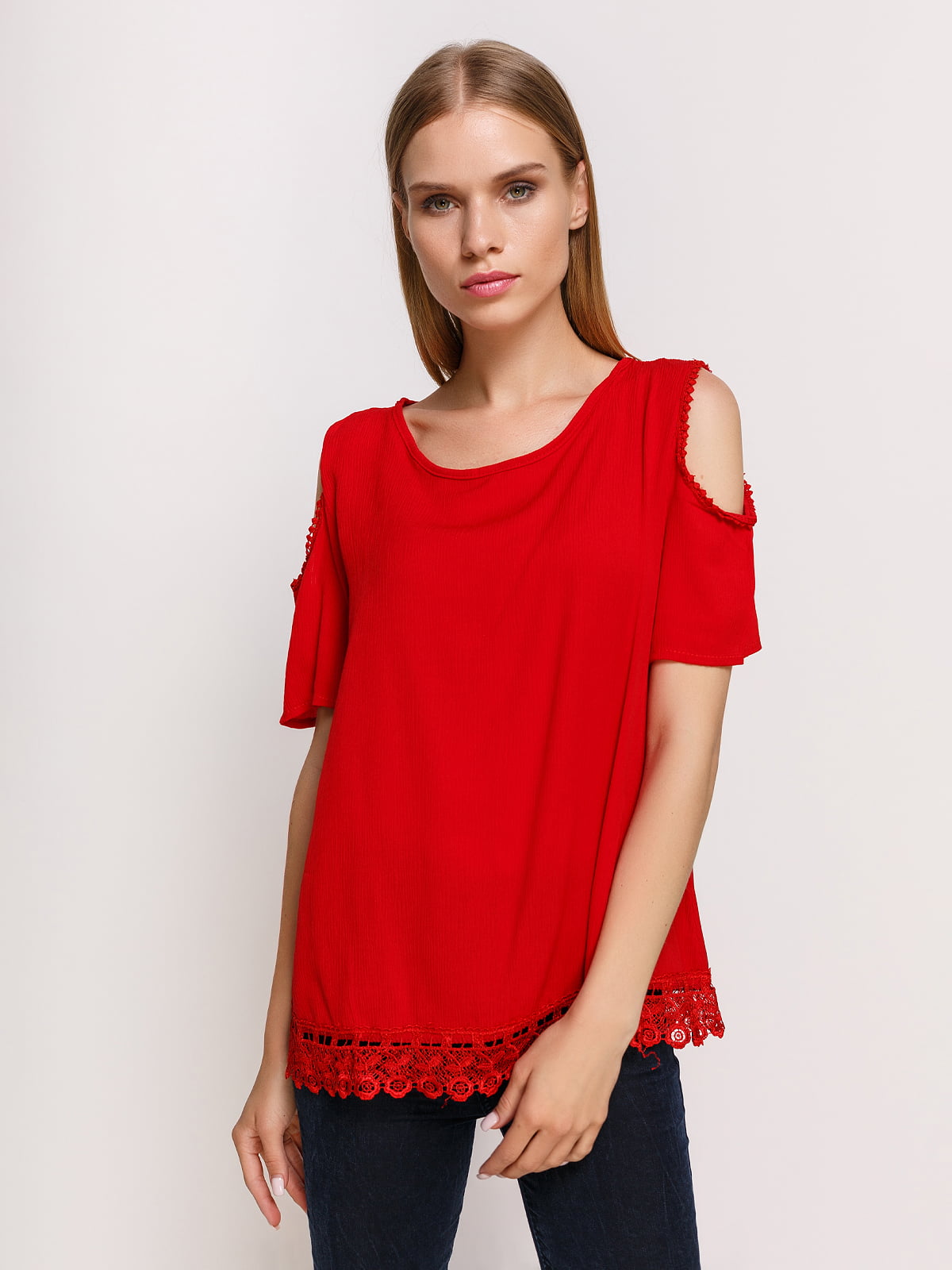 Блуза червона | 4213315
