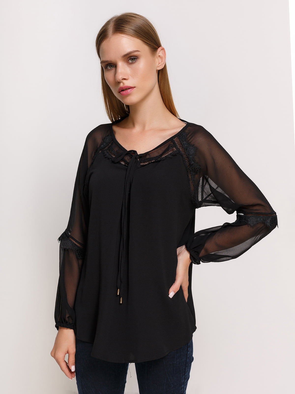 Блуза черная | 3246530