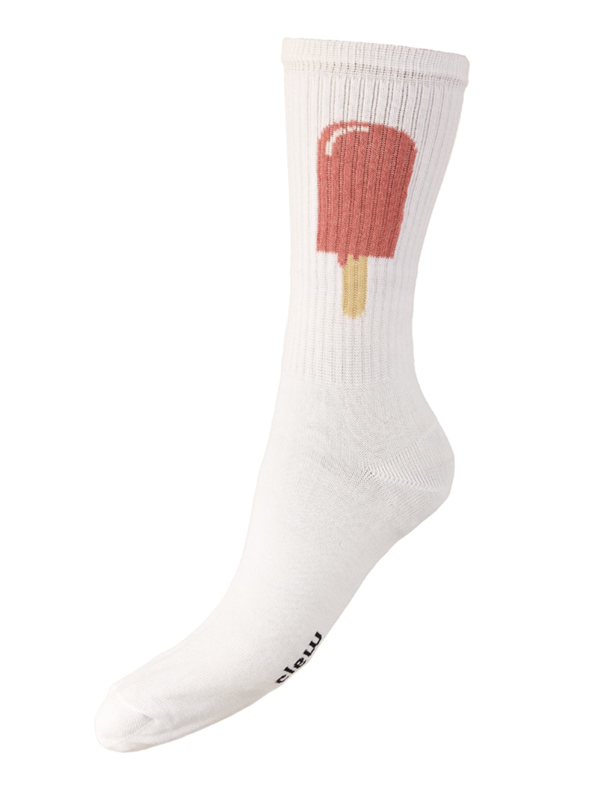 Шкарпетки білі з принтом | 4408448