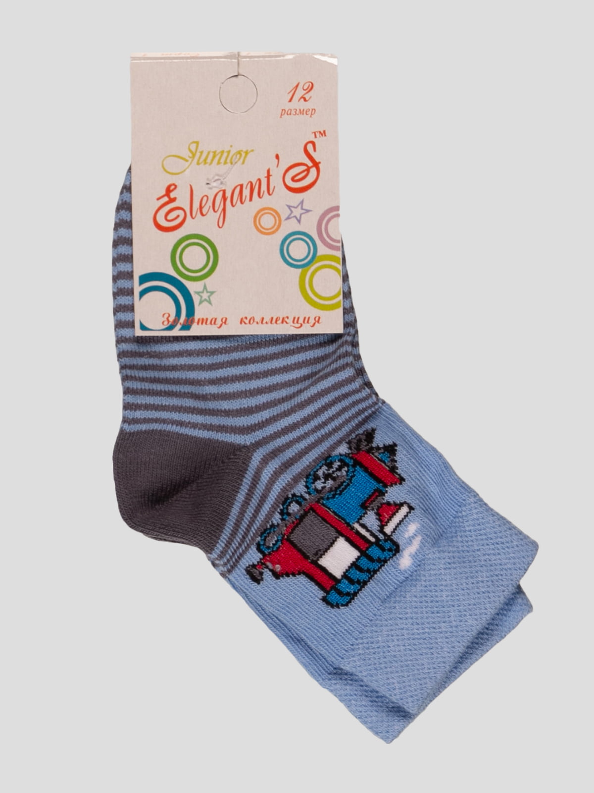 Шкарпетки в смужку з малюнком | 3595316