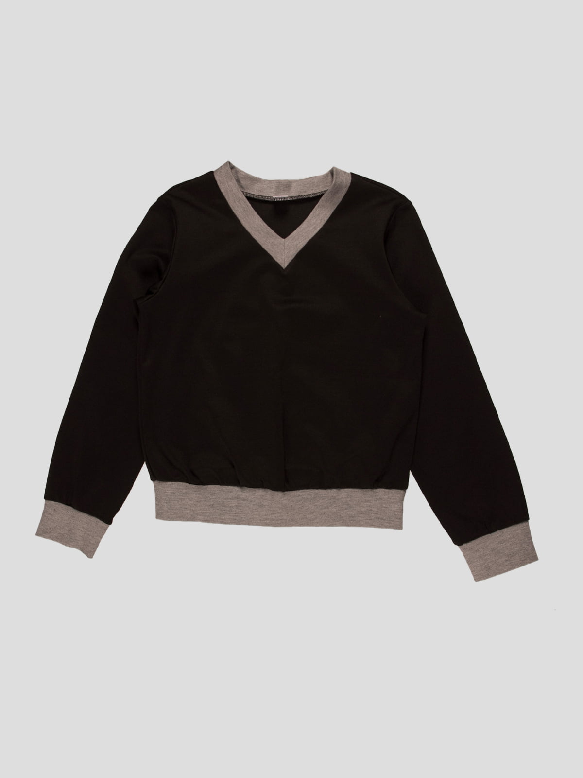 Пуловер чорно-сірий | 3963253