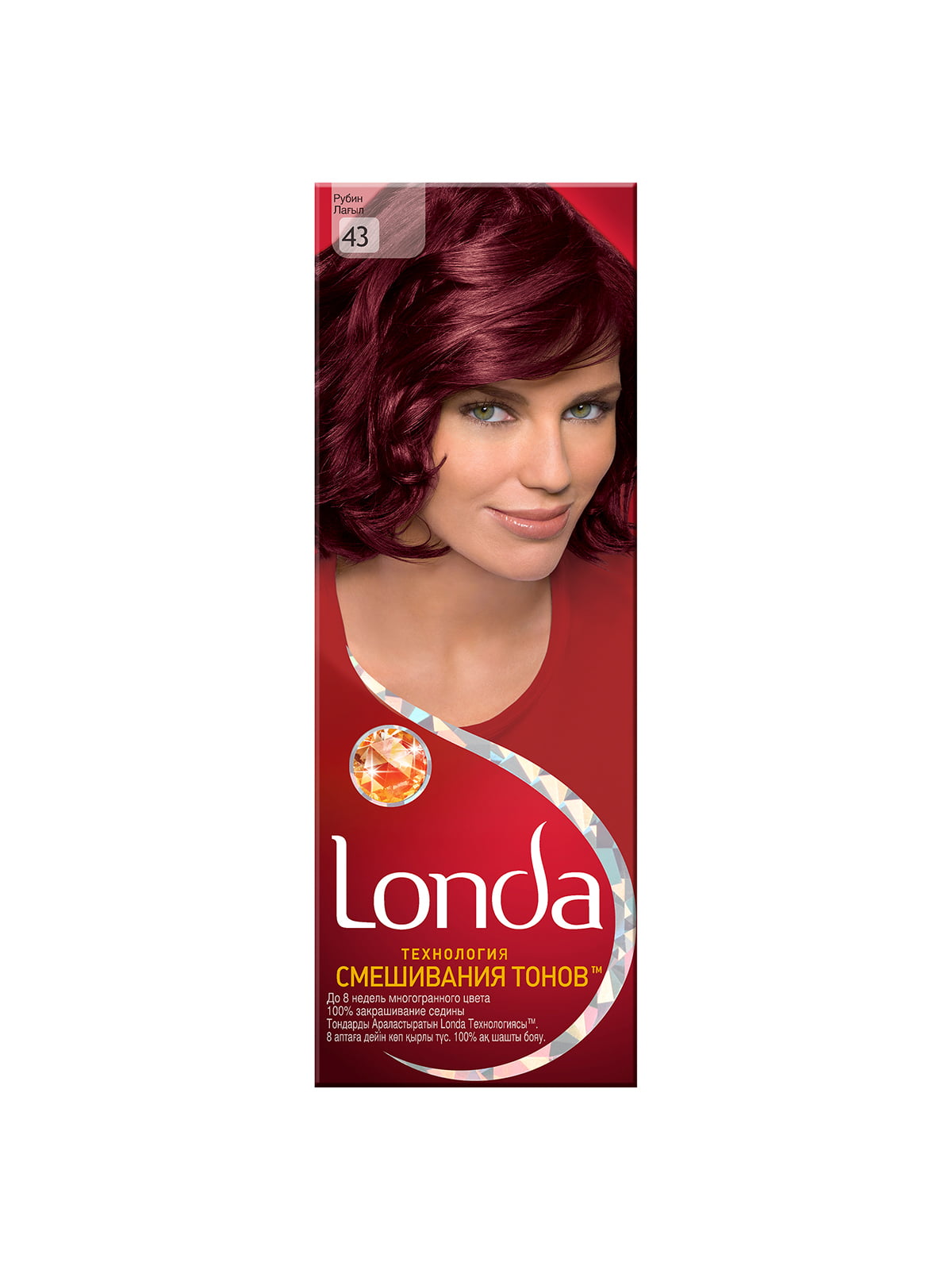 Крем-краска для волос стойкая №43 — рубин (110 мл) | 3851460