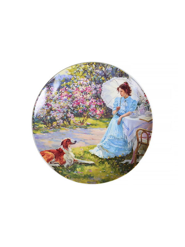 Тарелка «Барышня в саду» (20 см) | 4493670