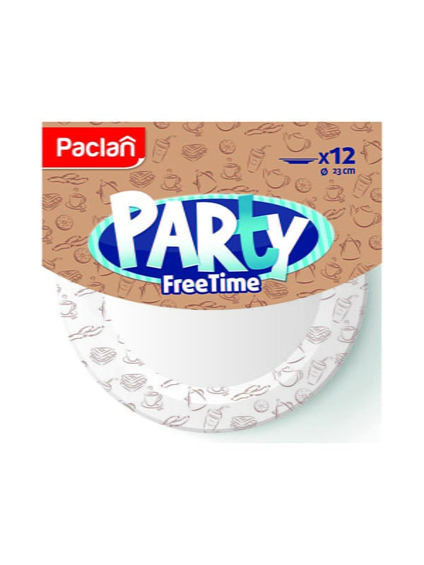 Набор тарелок бумажных Party Free Time (12 шт.) | 4498336
