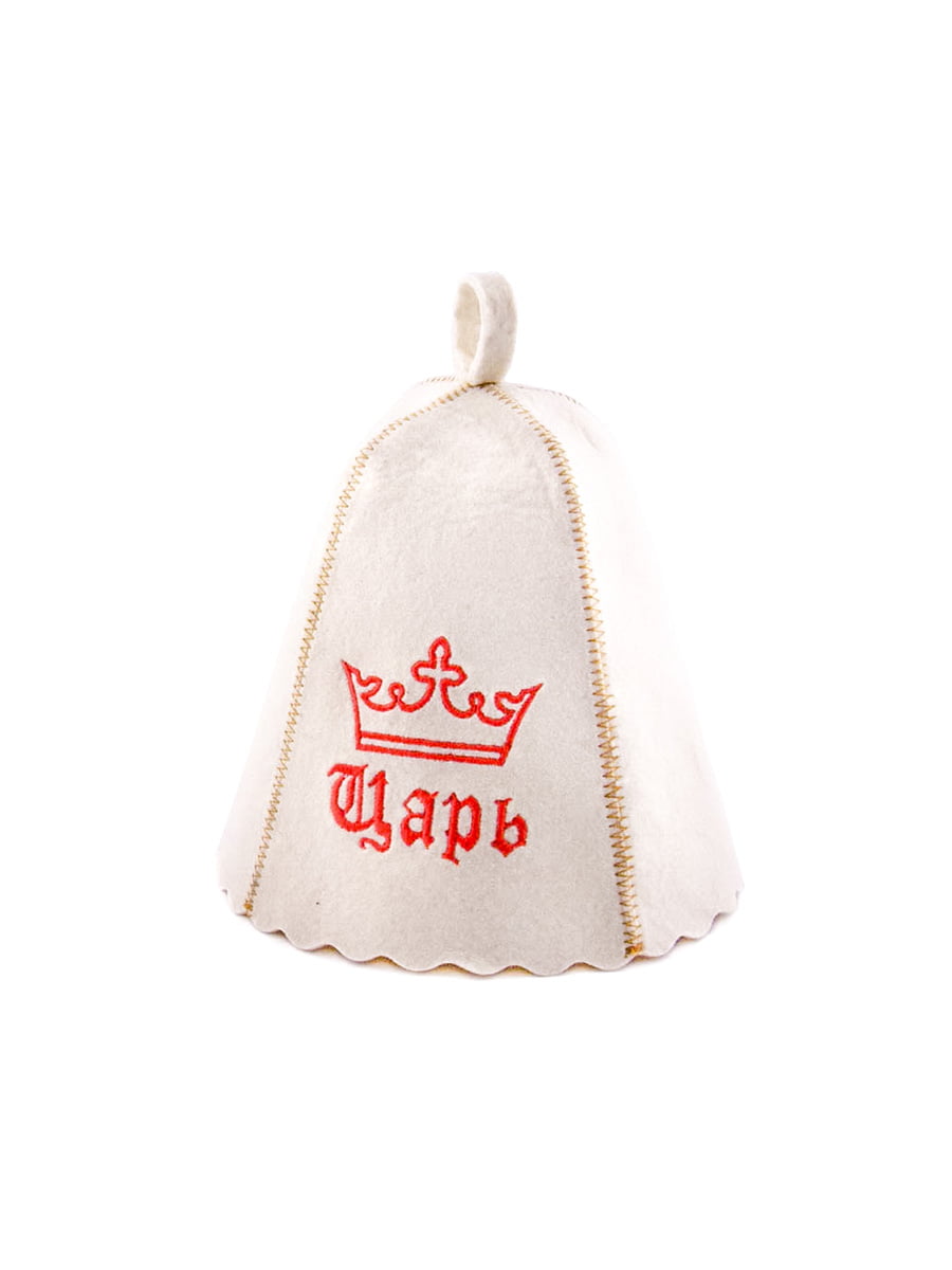 Шапка для сауны с вышивкой «Царь» | 4508146