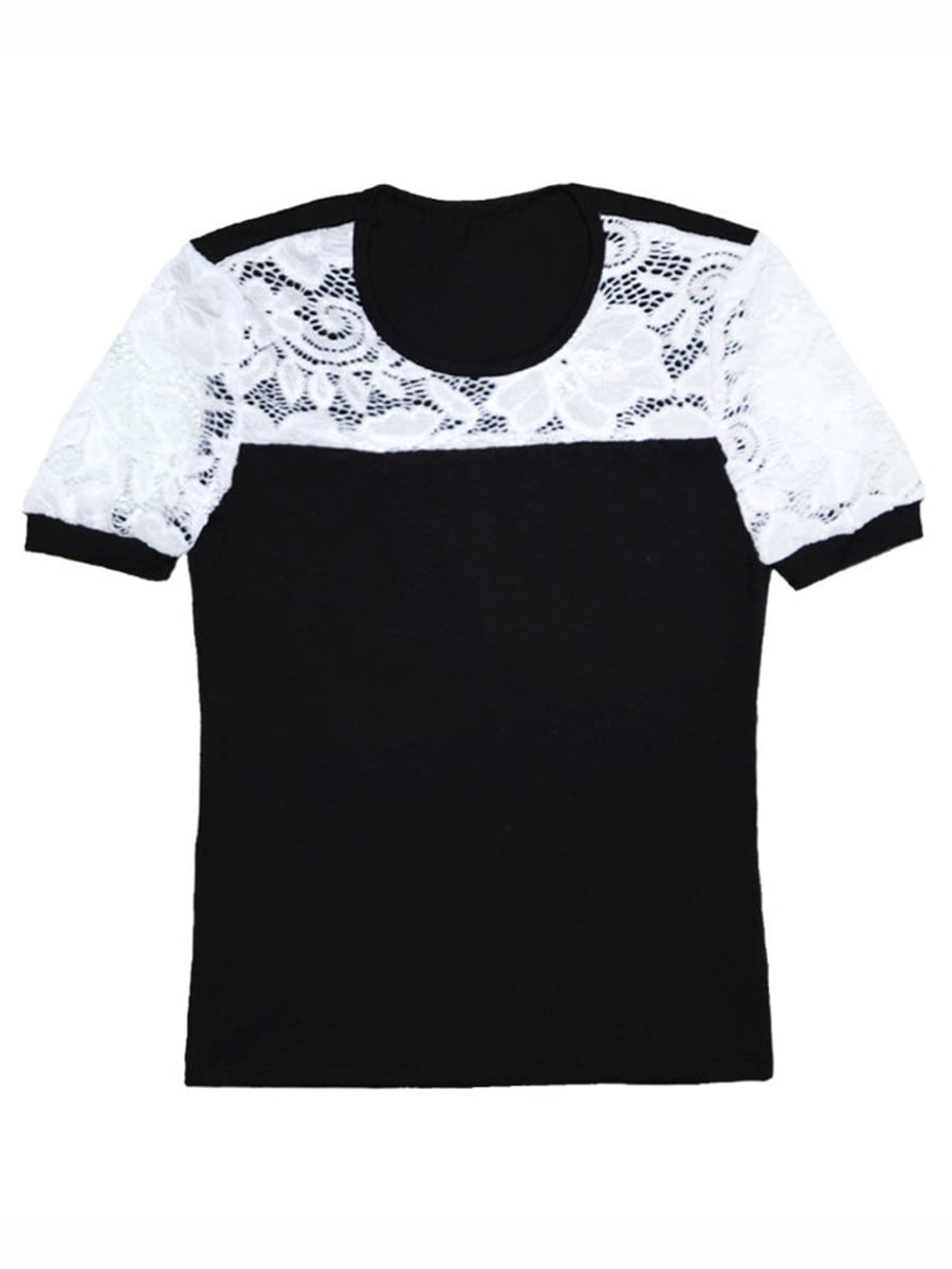 Блуза черно-белая | 4531563