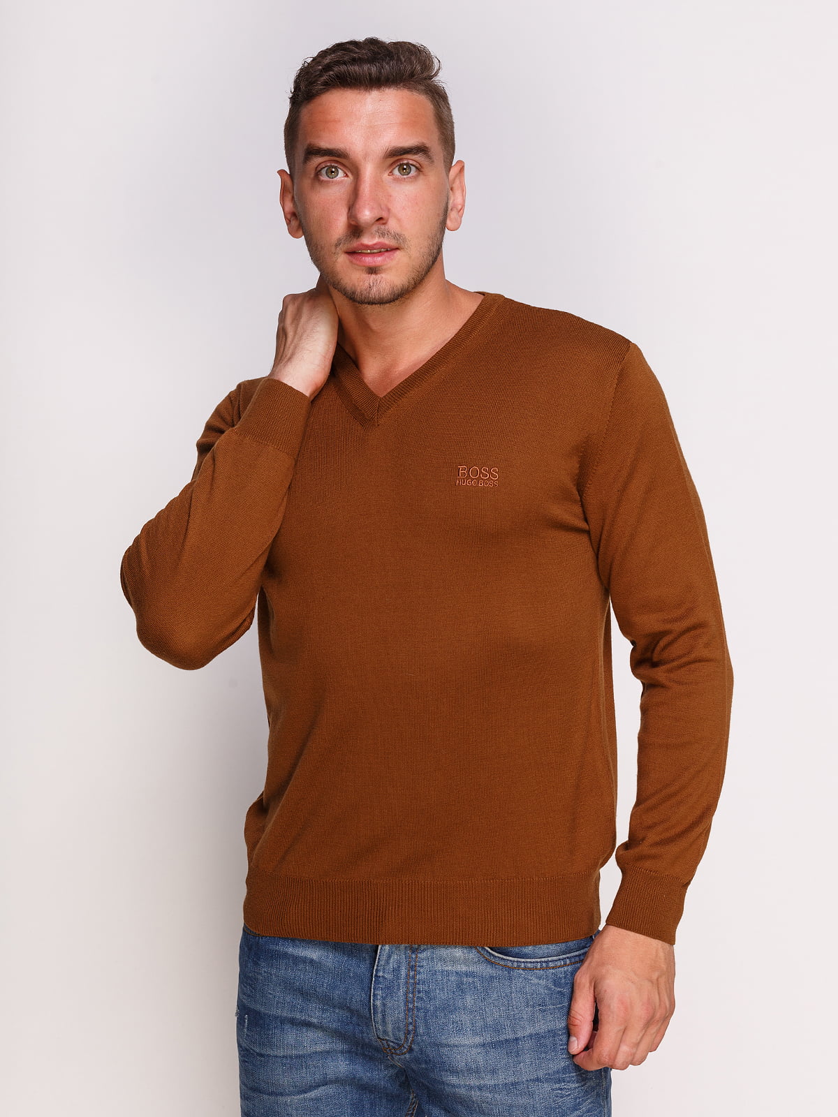 Пуловер коричневий | 4532491